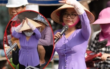 Phương Mỹ Chi gây bất ngờ khi bán hàng rong ngoài chợ