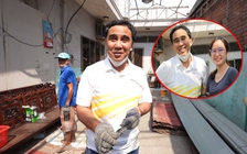 Quyền Linh trực tiếp đến lợp mái nhà cho nữ điều dưỡng chống dịch