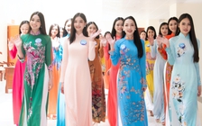 Top 64 'Miss World Vietnam 2022' diện áo dài ở Thái Nguyên