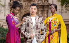 Người mẫu quốc tế diện áo dài dát vàng trên đất Mỹ