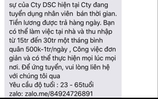 Vạch trần sự thật chiêu mời làm việc online, dễ dàng kiếm 500 ngàn -1 triệu đồng/ngày trên Potato