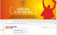 Giả trang web ngân hàng để trộm tiền tài khoản