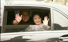 Hình ảnh nhà lãnh đạo Kim Jong-un tại Trung Quốc