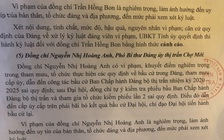 Để sai phạm trong bầu cử, một Ủy viên BTV huyện bị kỷ luật đảng