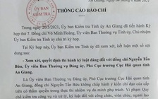 Kỷ luật khiển trách về mặt Đảng đối với Phó cục trưởng Cục Hải quan tỉnh An Giang