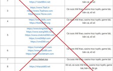 Công bố 98 website có dấu hiệu vi phạm pháp luật