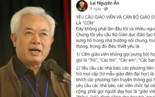 Ông Lại Nguyên Ân: Có người chửi tôi chuyện ‘giáo viên không gọi học sinh là con’