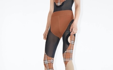 Váy dệt kim in hoa văn hình học với những đường cắt gọn gàng, phom dáng chắc chắn của Burberry gây sốt