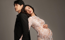 Đông Nhi khoe bụng bầu tháng cuối với trang phục xuyên thấu