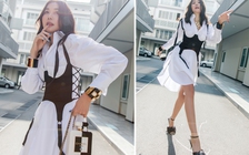 Thanh Hằng khoe chân dài 1m12 với phong cách 'street style'