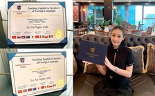 Lê Âu Ngân Anh nhận chứng chỉ giảng dạy quốc tế bằng tiếng Anh