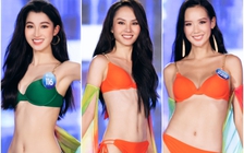 Nam Em và top 20 Miss World Vietnam trình diễn bikini 'bốc lửa'