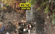 Lội bùn dọn rác dưới dòng kênh đen ngòm giữa Sài Gòn