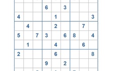 Mời các bạn thử sức với ô số Sudoku 3285 mức độ Khó