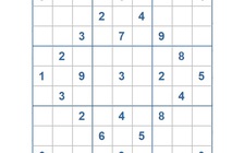 Mời các bạn thử sức với ô số Sudoku 3345 mức độ Khó