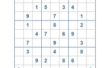 Mời các bạn thử sức với ô số Sudoku 3347 mức độ Khó