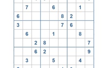 Mời các bạn thử sức với ô số Sudoku 3349 mức độ Khó