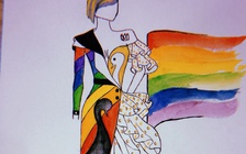 Nam sinh 10X gây ấn tượng với mẫu thiết kế ủng hộ cộng đồng LGBT