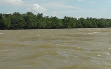Chìm sà lan chở cát chìm trên sông Tiền, 3 người mất tích