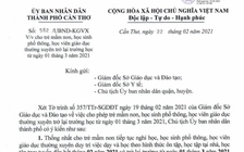 Cần Thơ: Học sinh các cấp đi học trở lại từ ngày 1.3
