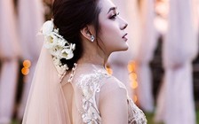 Hồ Bích Trâm 'cô đơn' trong bộ váy cưới