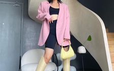 “Cô em trendy” Khánh Linh lăng xê mốt áo blazer phóng khoáng và thời thượng