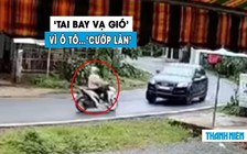 Người phụ nữ lái xe máy gặp nạn vì bị ô tô ôm cua ẩu ‘cướp làn’