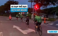 ‘Đau đầu’ vì xe đạp thể dục vô tư… vượt đèn đỏ