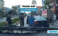 Ô tô phanh gấp giữa đường gây tai nạn liên hoàn: Tài xế nào sai?