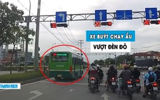 Phẫn nộ xe buýt 'phóng như bay', bất chấp luật vượt đèn đỏ trên phố