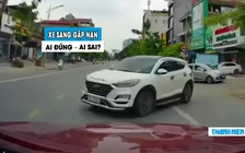 Xe sang Mercedes tông gốc cây vì né ô tô qua đường: Ai đúng, ai sai?