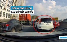 Ô tô ‘cướp’ làn dừng khẩn cấp, ‘xào chẻ’ lấn làn trên cao tốc