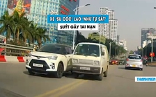 Kinh hoàng xe ‘su cóc’ vượt ẩu, lao ‘như tự sát’ suýt gây tai nạn trên cầu