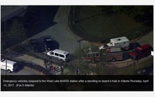 Xả súng ngay trên xe lửa ở Mỹ