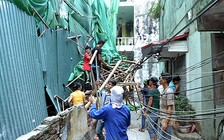 Sập nhà giàn trong khu công nghiệp, 5 người bị thương