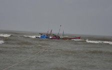 Tàu cá bị sóng đánh chìm, 4 ngư dân được cứu kịp thời