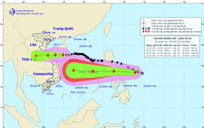 Dự báo thời tiết 25.10.2020: Bão số 8 cách Quảng Trị khoảng 330 km