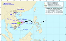 Bão số 10 suy yếu thành áp thấp nhiệt đới