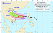 Bão số 13 giật cấp 15, hướng về Hà Tĩnh đến Thừa Thiên - Huế