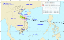 Bão số 13 “quần thảo” vùng biển Hà Tĩnh đến Thừa Thiên - Huế, giật cấp 12