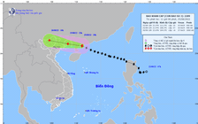 Bão số 3 cách Quảng Ninh 350 km, gây gió giật cấp 13