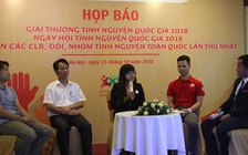 Công bố Giải thưởng Tình nguyện quốc gia năm 2018