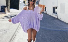 Lưu lại những gạch đầu dòng cách diện áo len oversized thời thượng nhất cho phái đẹp