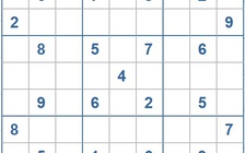 Mời các bạn thử sức với ô số Sudoku 3734 mức độ Khó