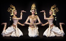 Trương Thị May diện trang phục truyền thống mừng Tết Chol Chnam Thmay