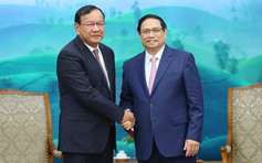 Thủ tướng Phạm Minh Chính tiếp Trưởng ban Đối ngoại T.Ư Đảng Nhân dân Campuchia