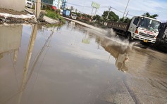 Đường lòng chảo gây ngập nước và nguy hiểm