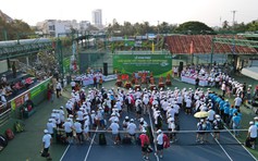 Sôi nổi giải quần vợt ngành y tế khu vực Đồng bằng sông Cửu Long 