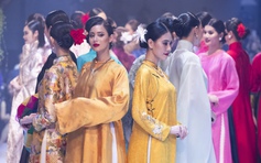 'Màu thời gian' - BST áo dài của em gái cố nghệ sĩ Trịnh Công Sơn