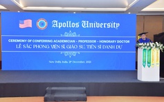 Đại học Apollos Hoa Kỳ trao bằng Tiến sĩ danh dự cho Doanh nhân Hoàng Mai Chung